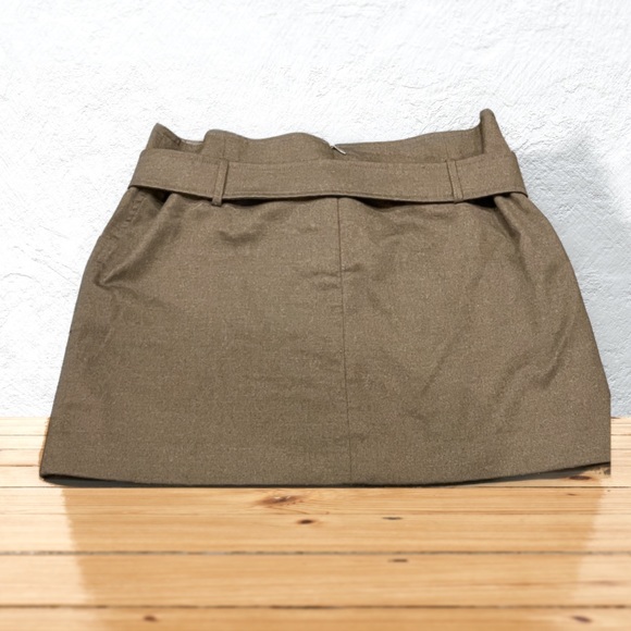 Brownish-Olive Mini Skirt - Picture 7 of 8